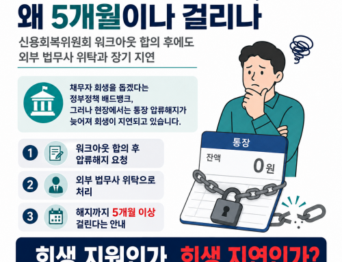 새도약기금 압류해지, 왜 5개월이나 걸리나?